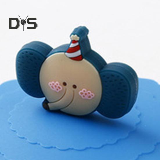 6Pcs Silicone Cup Lid Set Cute Animal Drink Covers Reusable Airtight Mug Cover for Hot/Cold Beverages Dustproof Leak-Proof Cup Sleeves