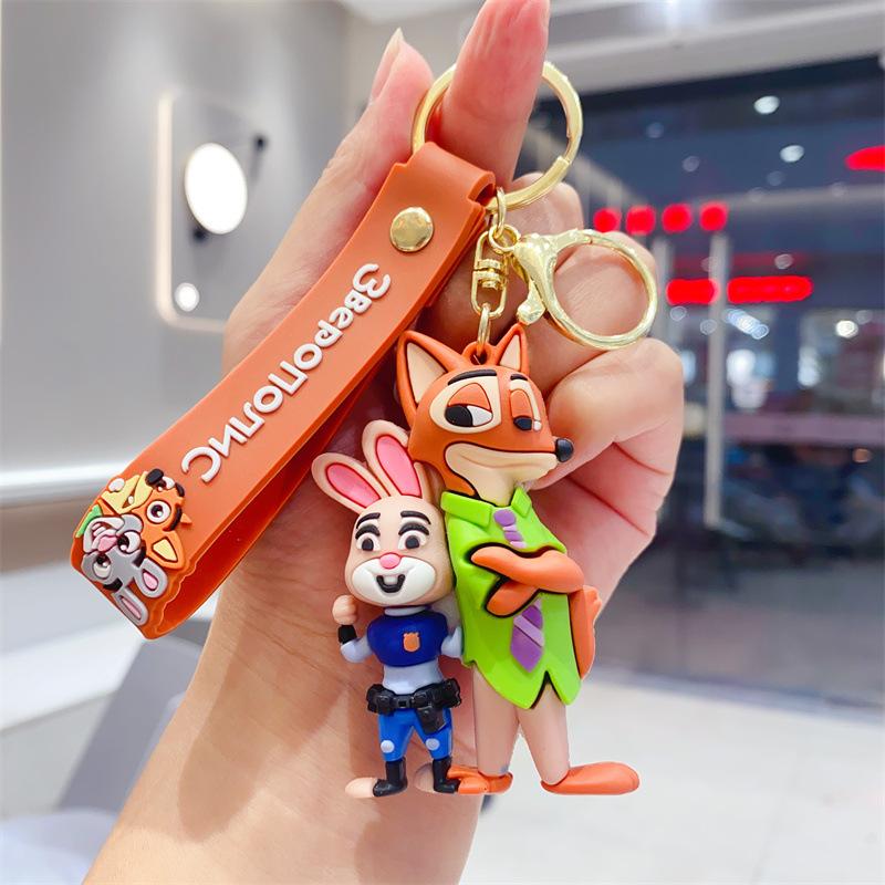 

Брелок Zootopia Мультяшний Милий Джуді Брелок для Ключів від Машини Чоловічий та Жіночий Сумки Парний Підвіс Дитячий