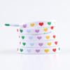 Fashion Love Heart Shoelaces High-top Canvas Sneakers Shoelace Flat Laces Shoe Strings 100/120/140/160/180CM Shoes Accesories