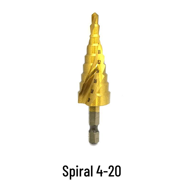 Hex Shank Pagoda Step Drill Bit for Metal