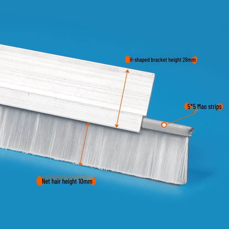 Aluminum Alloy Industrial Dustproof Sealing Brush Strips by Leidezhzhu