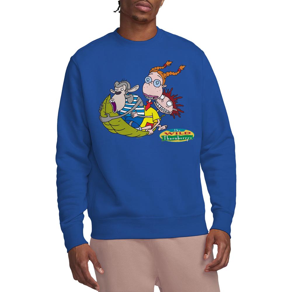 The Wild Thornberrys Unisex Adult On Leaf Eliza Darwin & Donny Sweatshirt