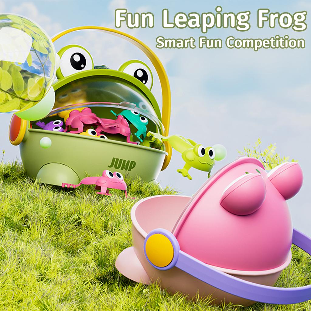 Children's Jumping Little Frog Baby Educational Press-and-jump Frog Can Jump Green Toad Parent-child Toy Interactive Game