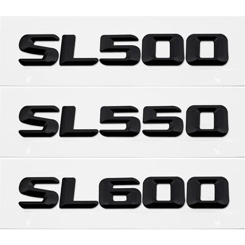Car Rear Trunk Stickers for Mercedes Benz SL350 SL400 SL450 SL500 SL550 SL600 Auto Tail Box 3D Emblem Badge Decal RN1