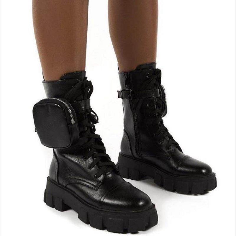Stivali da Motociclista Retro Versatili alla Moda Nuovi da Donna Stile Britannico, Stivali da Moto Cool, Stivali da Equitazione Fornitura di Fabbrica