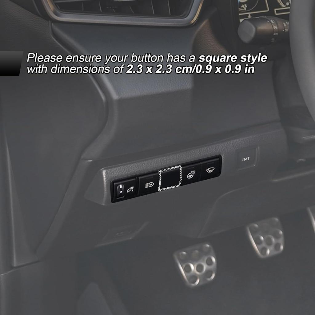 Rear Light Push Button Blue Backlight Switch Short Circuit Protection with Connector Wire Compatible with Toyota Tacoma Tundra 4Runner Camry Corolla