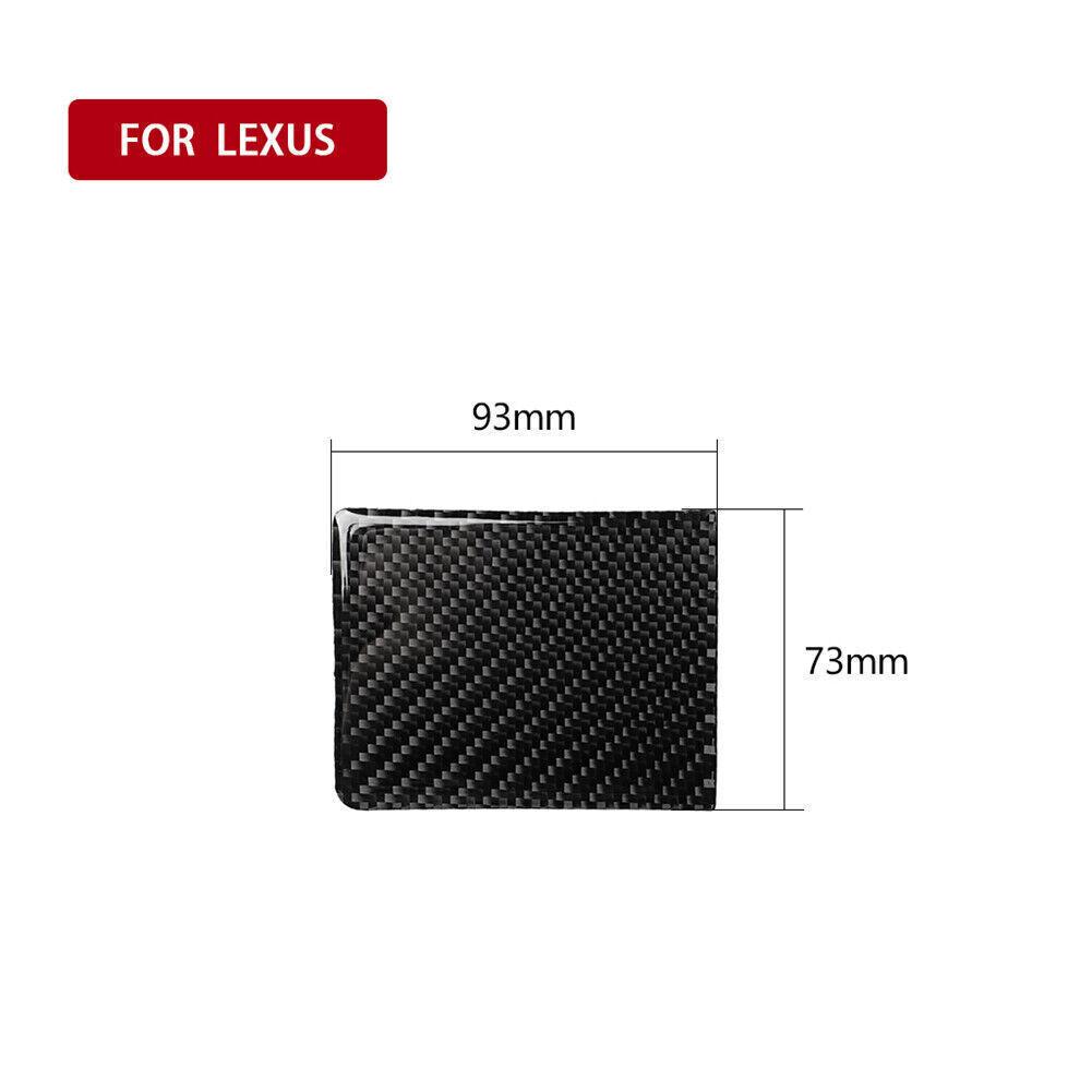 Carbon Fiber Interior Center Water Cupholder Cover Trim For LEXUS IS250/300/350