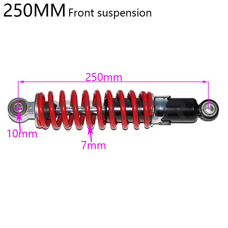 250mm260mm270mm front and rear shock absorber suspension spring For 50cc 70cc 90 110cc 125cc ATV Go Kart Buggy Pitbike Dirt Bike