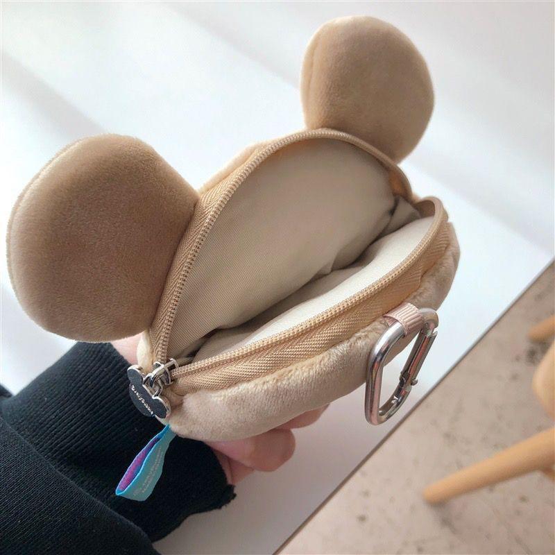 Twisted Mouth Bear Coin Purse Zipper Plush Small Wallet Student Bag Pendant Minority Cute Small Item Portable Storage Bag