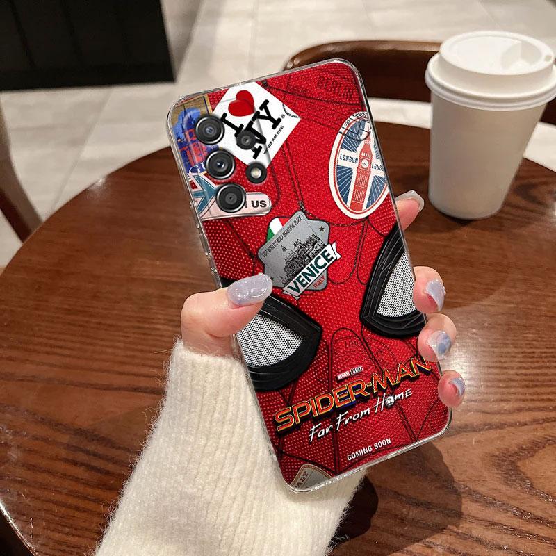 Marvel Spiderman Venom Deadpool Clear Case For Samsung Galaxy A57 A37 A56 A36 A55 A54 A35 A26 A07 A17 A16 A06 A36 A15 Soft Cover