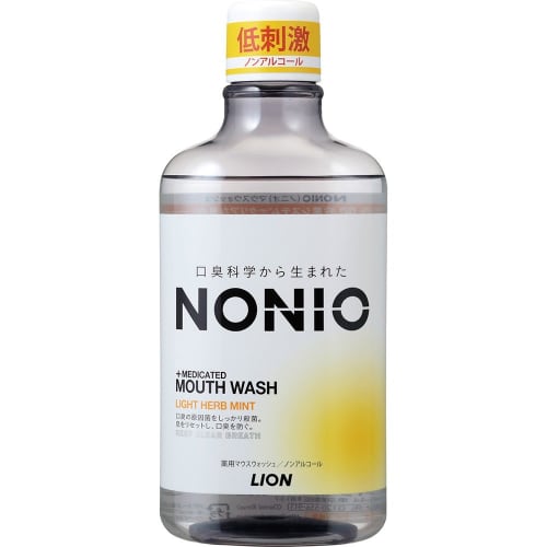 NONIO Non-Alcoholic Mouthwash, Light Herb Mint, 600ml