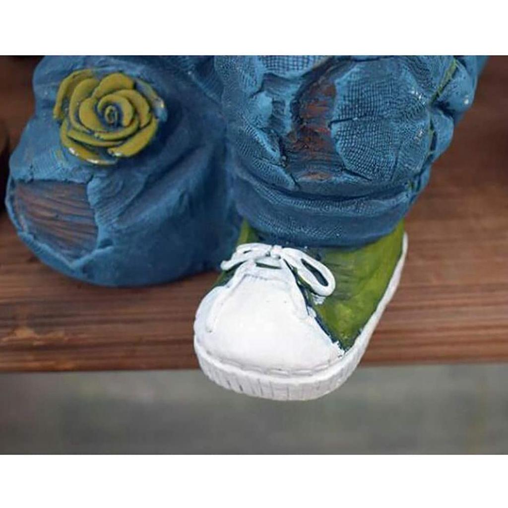 Good-Denim Clothes Pants Resin Flower Pots Creative Jeans Planter Garden Decoration Creative Jeans Shape Resin DIY