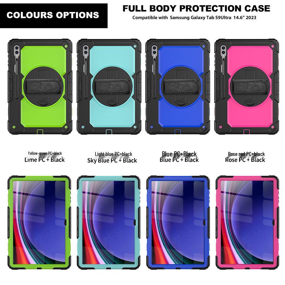 Samsung S9/S10 FE+/S8/S7 Plus/S11 Ultra Drop-proof Tablet Case with Wrist Strap