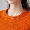 Paluo Women's 100% Pure Cashmere Jacquard Knit Sweater