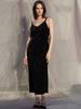 Sorry, Too Much Love Hollywood Ornament Velvet Dress_Black