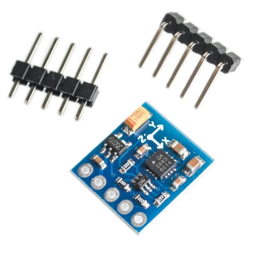 GY-271 QMC5883 modülü elektronik pusula pusula modülü üç eksenli manyetik alan sensörü