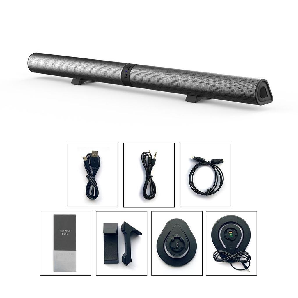 Bluetooth Detachable Home Theater Soundbar with Fiber Optic Connectivity for TV and E-commerce