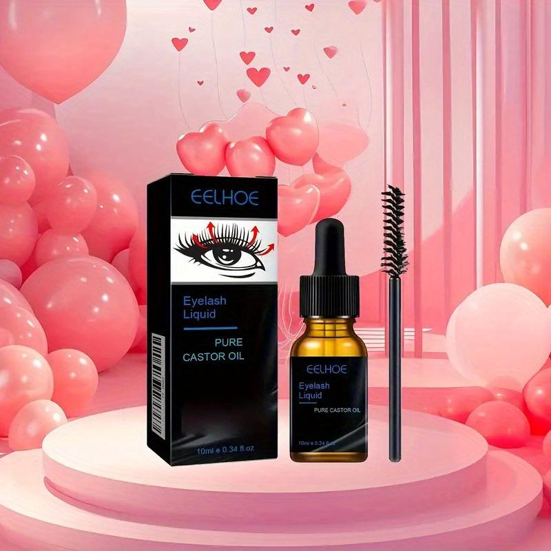 Nourishing 10Ml Castor Oil Mascara | Containing Castor Oil, Easy To Apply, Natural Thickening, Slimming, Curling and Moisturizing Mascara Care Liquid