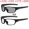 Umschließende Vollbrillen-Schutzbrille mit Leseanteil, photochrome Sport-Schutzbrille mit Vergrößerung für Damen Herren NX