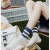 Autumn Women Sports Socks Stripe Fashion Harajuku Hip Hop Female Cotton Sock Unisex Skateboard Street Middle Tube Socks