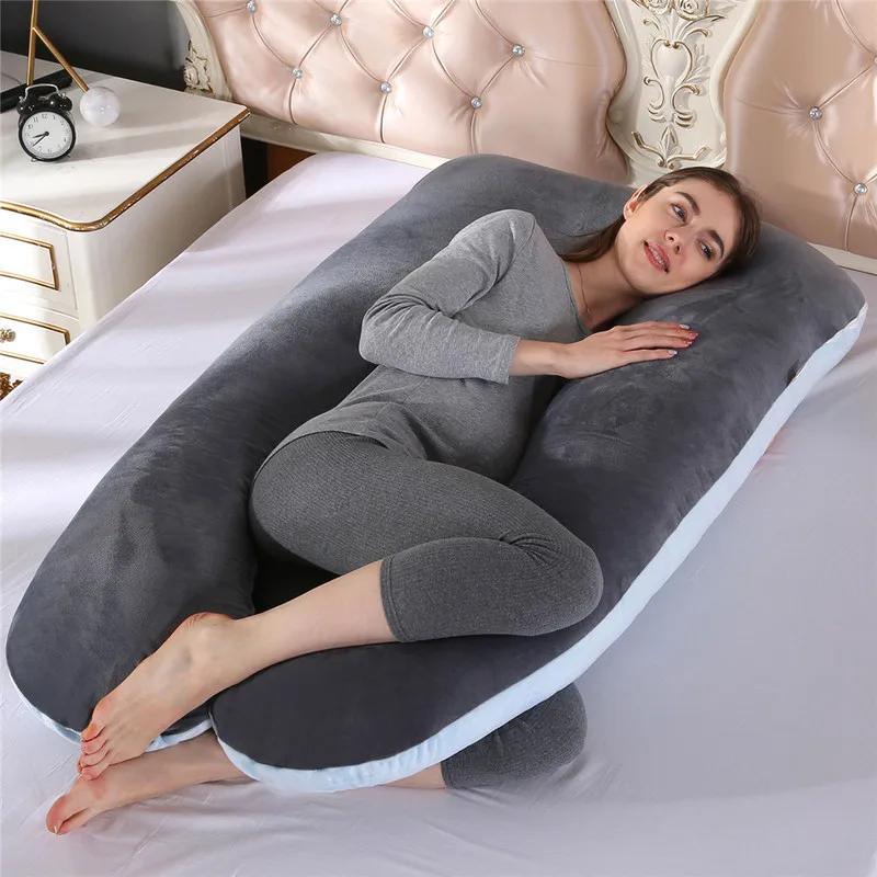 New Multifunctional Pregnant Women's Pillow Side Lying Pillow Detachable and Washable U-shaped Napping Pillow Cushion