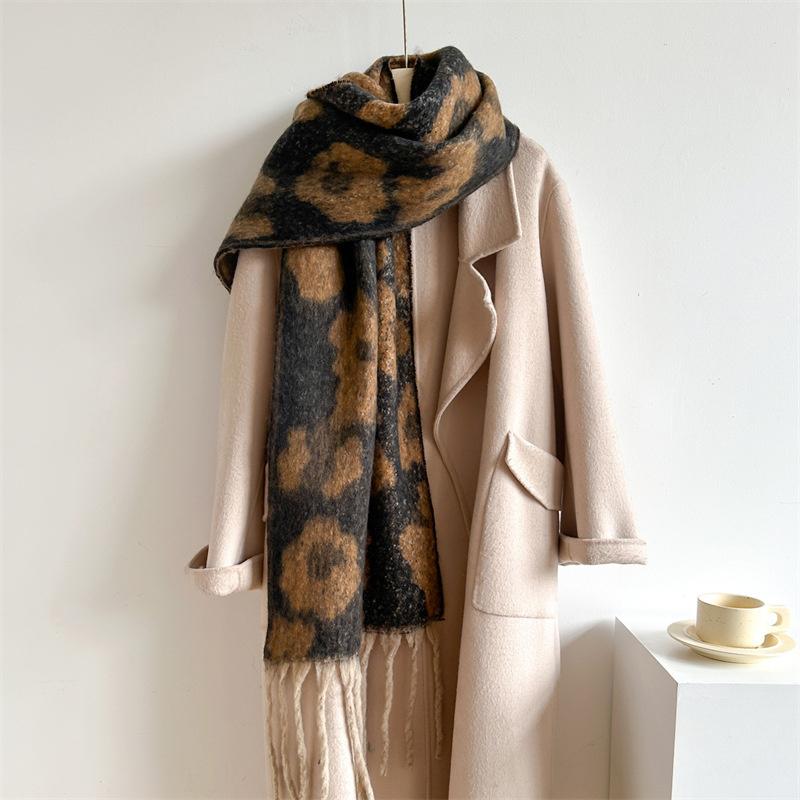New  Cashmere Scarf Shawl Thicked  Warm Blanket Long Tassels Soft Shawls Neck Wraps Pashmina Scarves Ladies' Luxury Scarf