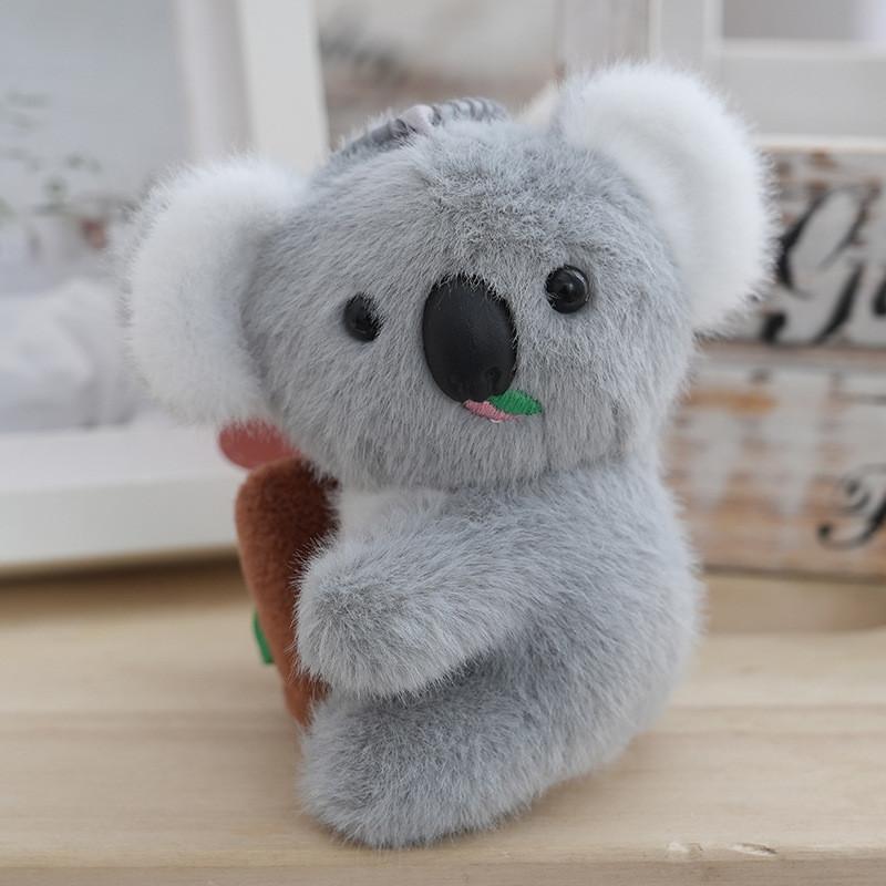 Plush Koala Delightful Keychain Fashionable Keyring Soft And Huggable Design