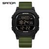 Sanda 9078: Luminous Waterproof Sports Watch for Teens and Adults with Alarm Feature