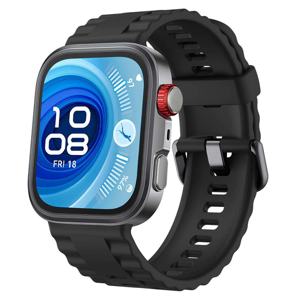 Suitable for Huawei Watch Fit4pro/fit4/fit3 Strap Wave Design Silicone Sports Sweatproof Breathable/Fashionable Smart Strap