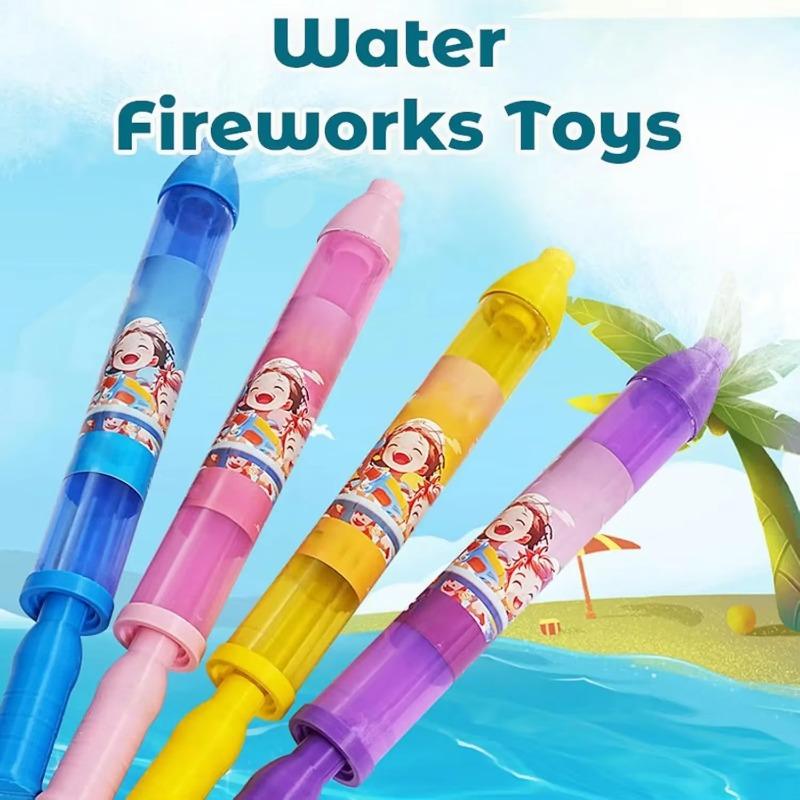 Игрушки для фейерверков с водой, игрушечный фейерверк с водой, фейерверк с водой, игрушечный пистолет для фейерверков, вращающийся мультяшный фейерверк