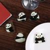 Fashion Panda Acrylic Panda Pin Cute Bear Flower Panda Brooch Cartoon Breastpin Animal Badge Unisex