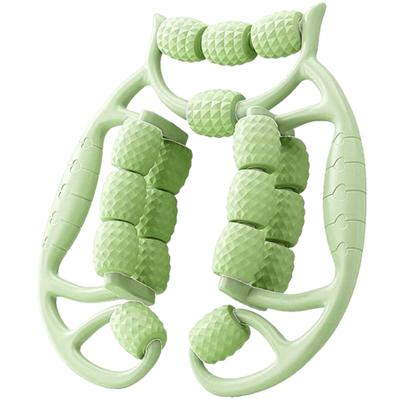 Ailunate Massage Fascia Roller for and 18 Rollers Roller, Feet, Calves, Thighs, Legs, Stretching, (Green)