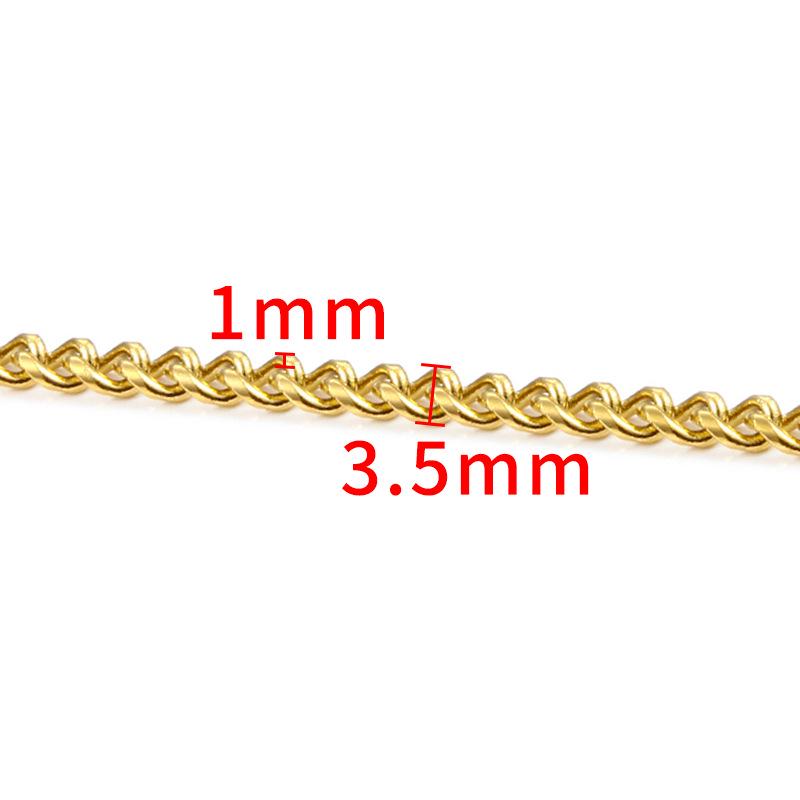 Stainless Steel Gold Chain for DIY Jewelry: Necklace & Bracelet Fashion Accessory