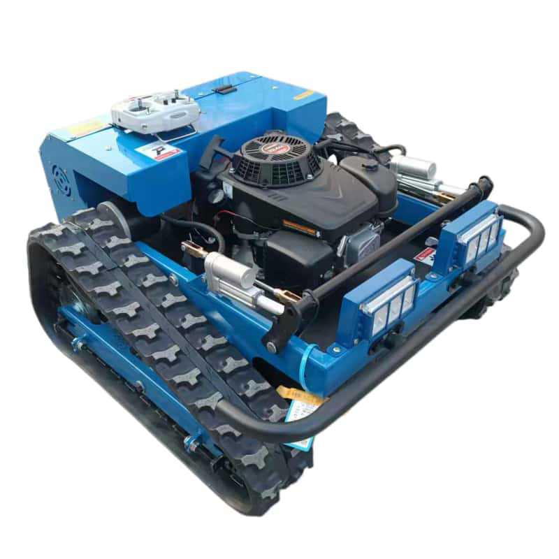 Remote Control Crawler Lawn Mower for Russian Export – Ideal for Home Gardens and Tea Plantation Slopes