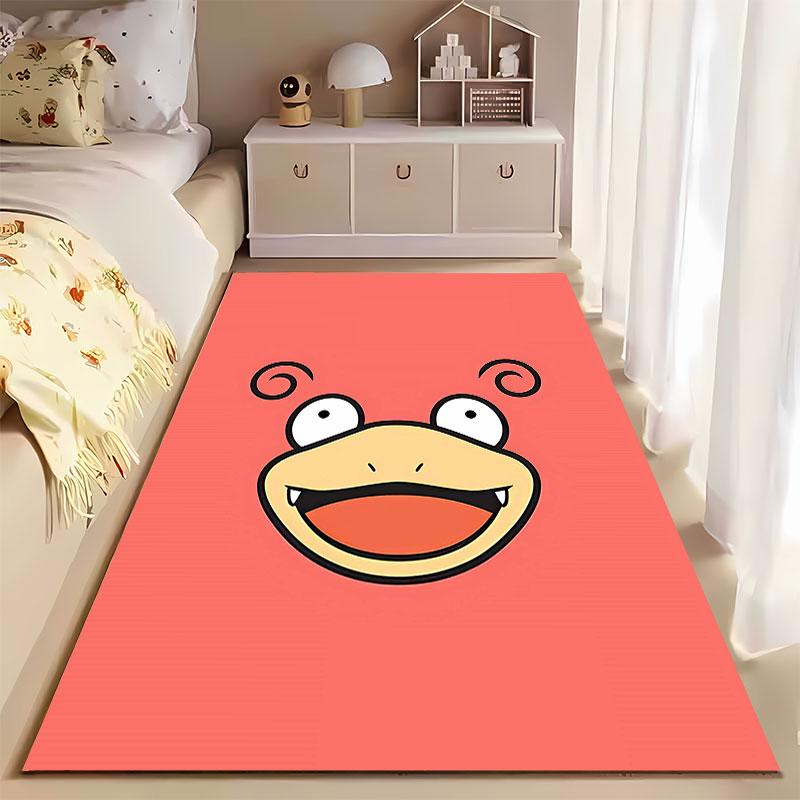 Cartoon Face On Pink Background Suitable As a Non-slip Mat for the Living Room or Bedroom Sofa