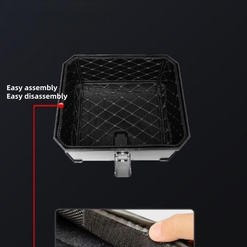 For Motorcycle Electric Vehicle Tailgate Accessories Comfort Backrest Leather Liner Key Model 45L Tailgate Liner