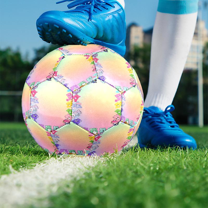 Care Bears Print Size 5 Soccer Ball, PU Wear Resistant Football for Match Training and Daily Practice, Birthday Gift for Soccer Fans