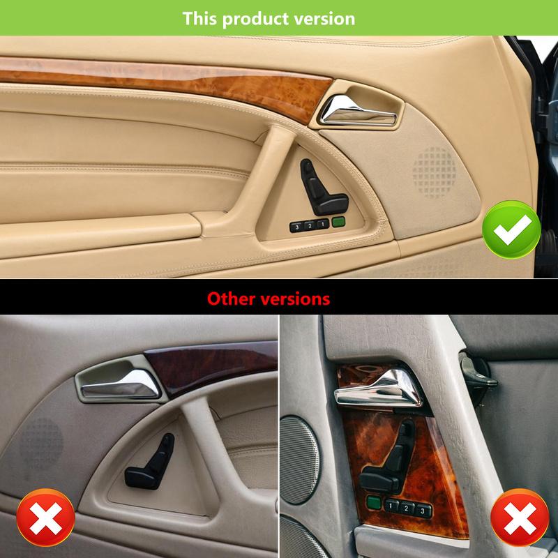 Real Soft Carbon Fiber Sticker For Mercedes Benz SL R129 1990-1994 1995 1996 1997 1998 1999 2000 2001 2002 Door Handle Buttons