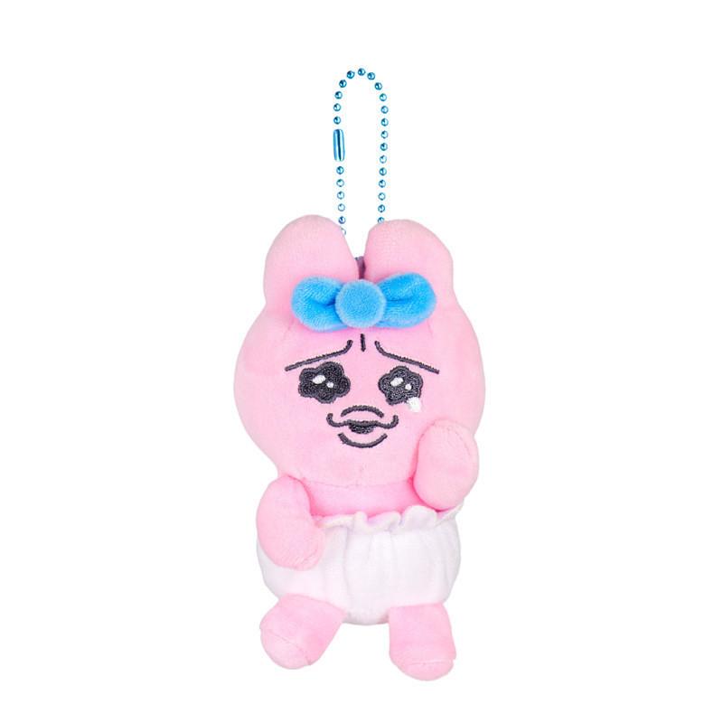 Adorable Plush Toy Hanger Cute Cartoon Bunny Soft Pp Cotton Stuffed Animal Keychain