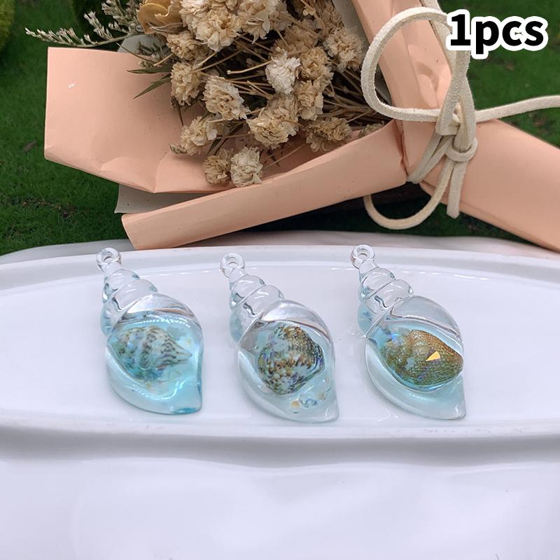 

Светящиеся подвески в виде ракушек, акриловые подвески в виде морской жизни для браслета, ожерелья, ювелирных изделий своими руками, аксессуары синий