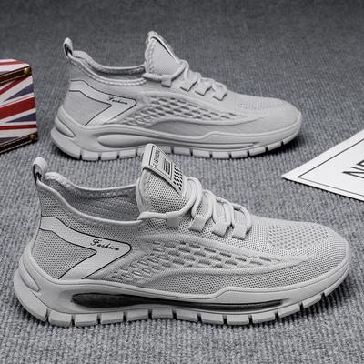 Sports and Leisure Shoes New Spring and Summer Fly-woven Men's Shoes Running Shoes Trend Breathable Low-top Soft-soled Men