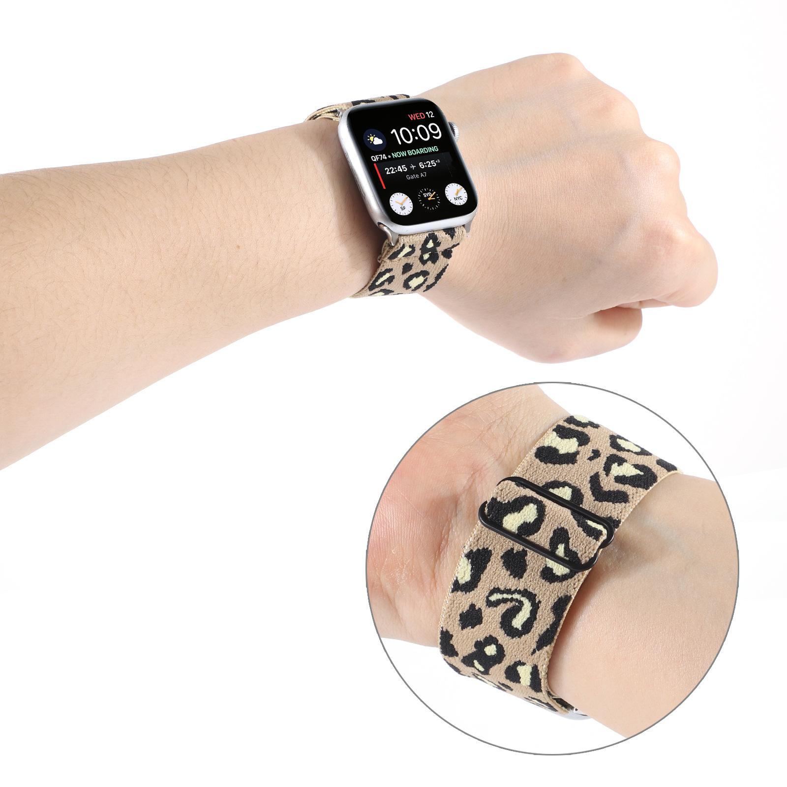 

Регулируемый ремешок для Apple Watch 49 мм 45 мм 44 мм 41 мм 40 мм Серия UItra 8 7 6 5 4 SE эластичный нейлоновый ремешок iWatch3 42 мм 38 мм