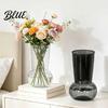 Transparent Decorative Vase for Fresh Flowers Hydroponic Flower Vase Modern Style Imitation Glass Wide Body Home Decor Sturdy Plant Pot Cut And Water