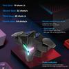 1/2 unidades de gatillos mecánicos RGB de 4 dedos para juegos móviles, compatibles con controladores de juegos PUBG, mandos y botones de puntería para teléfonos móviles.