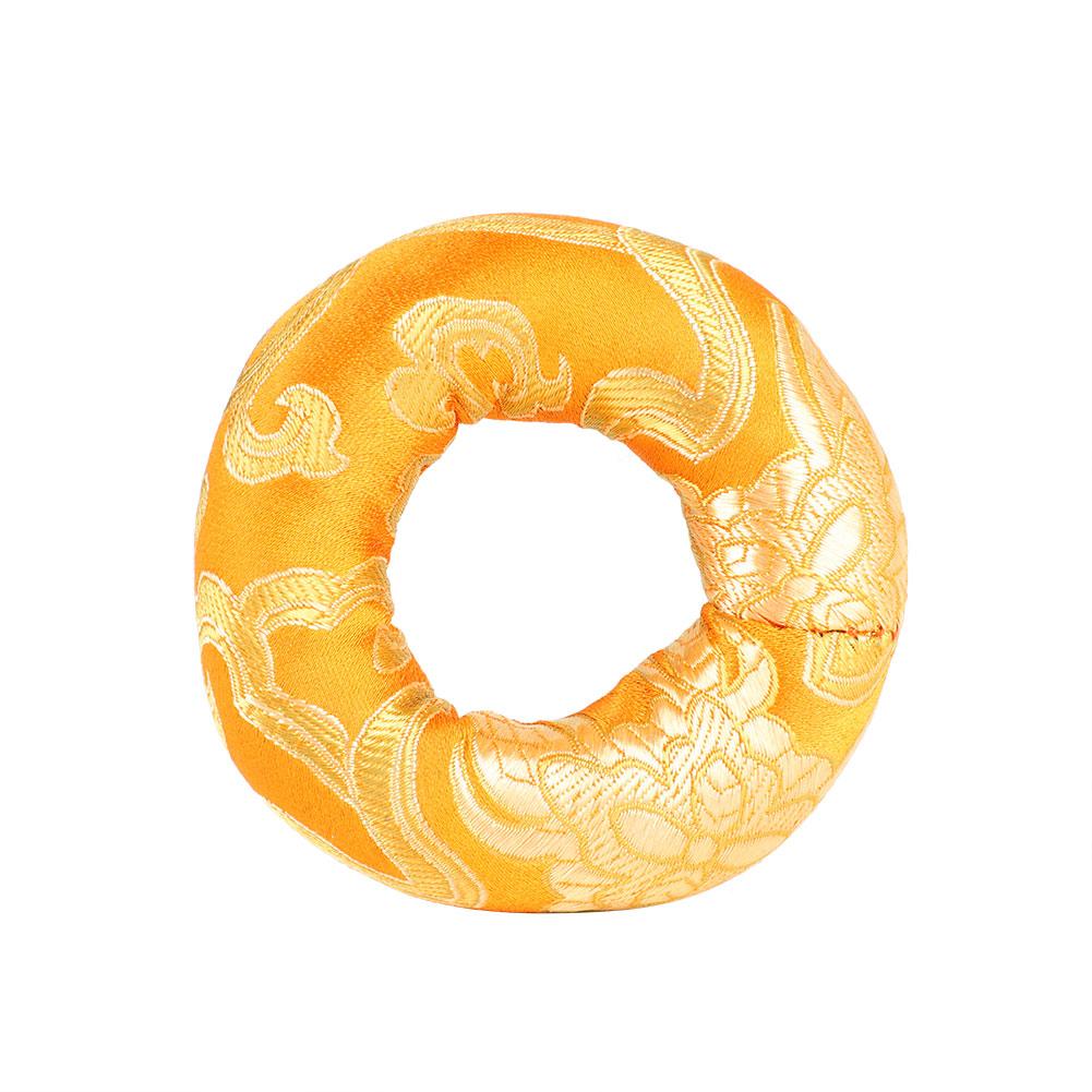 Тибетский буддизм, кованая медная чакра для йоги, набор поющих чаш для медитации 8cm Yellow