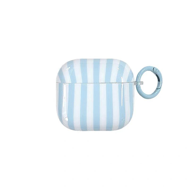 Simple Contrasting Stripes AirpodsPro1 Earphone Case for Apple 1/1/1/1st Generation Wireless Bluetooth Case