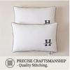 Cervical Spine Protection Pillow with Embroidered Pure Cotton Pillow Core