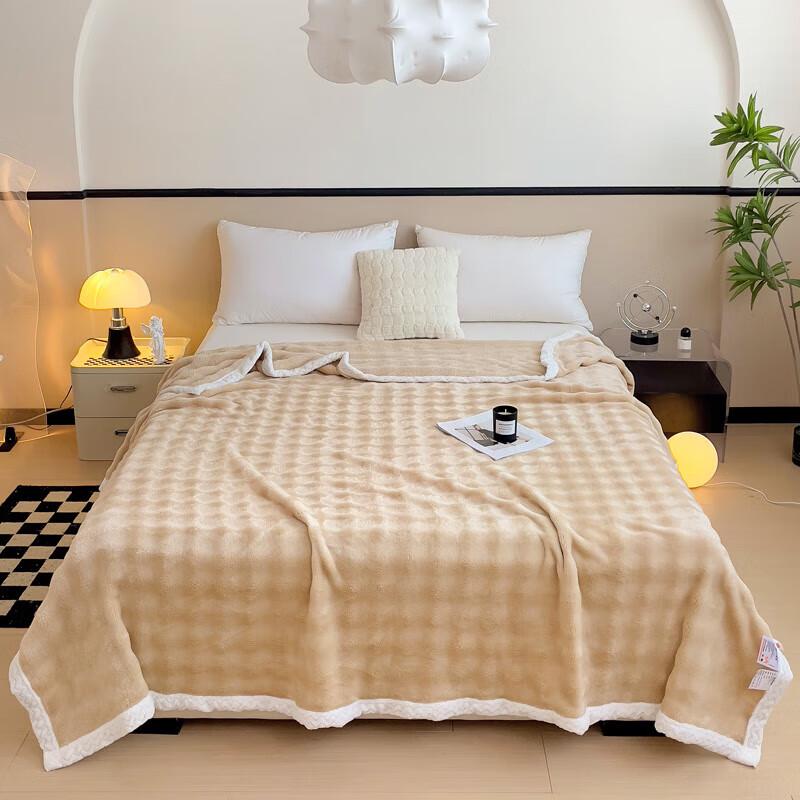 

Santafeni Faux Rabbit Fur Multifunctional Throw Blanket