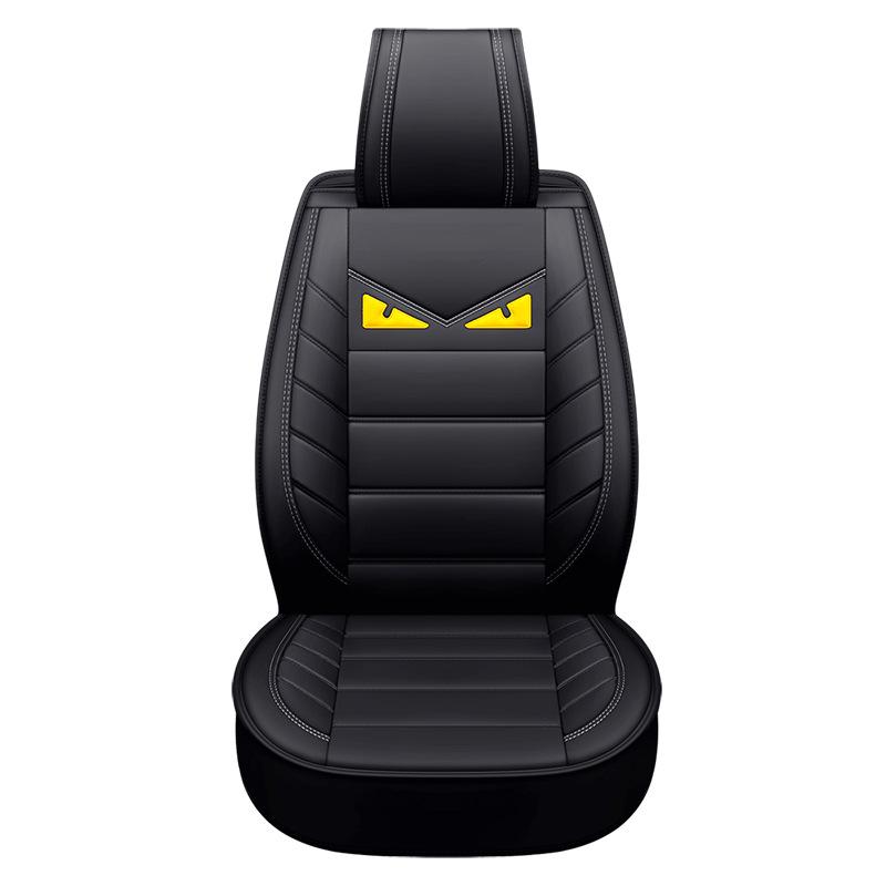 Cat-eye Devil Car Seat Cushion PU Leather Car Seat Covers Breathable and Waterproof Faux Leather Automotive Seat Covers