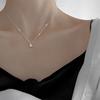 French Water Drop Pendant Necklace Female Niche Ins Style Korean Version Simple Light Luxury High Sense Fashion High Grade Collarbone Chain